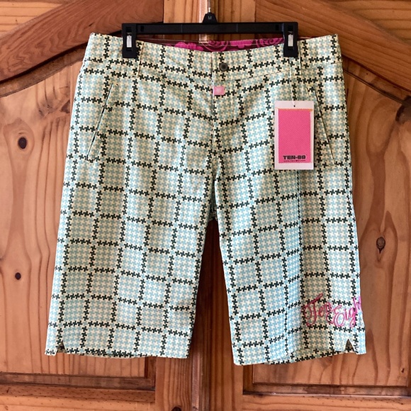 Women’s Ten-80 Kensington green Bermuda boardshorts size 11 - NWT - Picture 1 of 8